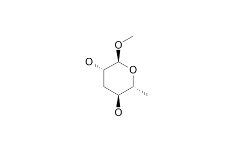 Methyl 3,6-dideoxy.alpha.-L-arabino-hexopyranoside
