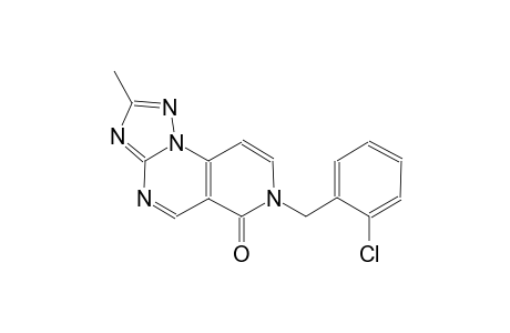 pyrido[3,4-e][1,2,4]triazolo[1,5-a]pyrimidin-6(7H)-one, 7-[(2-chlorophenyl)methyl]-2-methyl-