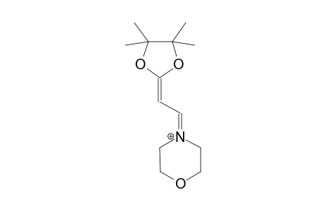 4-[2-(4,4,5,5-tetramethyl-1,3-dioxolan-2-ylidene)ethylidene]morpholin-4-ium