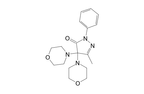 3-METHYL-4,4-DIMORPHOLINO-1-PHENYLPYRAZOLIN-5-ONE