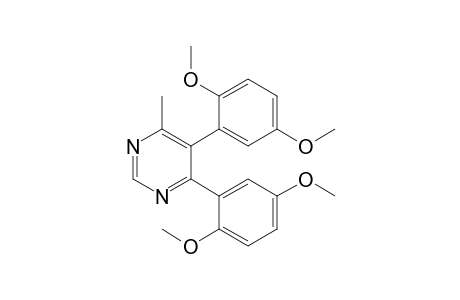 4,5-Bis(2,5-dimethoxyphenyl)-6-methylpyrimidine