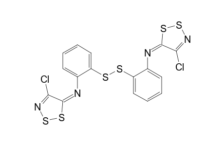 Bis[o-(4-chloro-1,2,3-dithiazol-5-ylideneamino)phenyl] disulfide