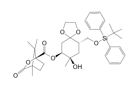 (-)-[1S(7S,8R,10S),4R}-[10-[(tert-butyldiphenylsiloxy)methyl]-8-hydroxy-8-methyl-1,4-dioxaspiro[4.5]decan-7-yl] 4,7,7-trimethyl-3-oxo-2-oxabicyclo[2.2.1]heptane-1-carboxylate