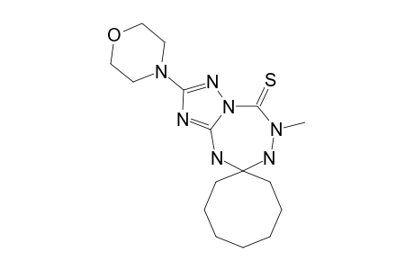 6-METHYL-2-MORPHOLINO-5,6,8,9-TETRAHYDRO-[1,2,4]-TRIAZOLO-[1,5-D]-[1,2,4,6]-TETRAZEPINE-5-7H-THIONE-8-SPIRO-1'-CYClOOCTANE
