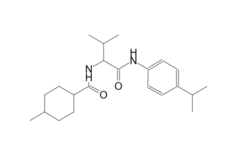 N-{1-[(4-isopropylanilino)carbonyl]-2-methylpropyl}-4-methylcyclohexanecarboxamide