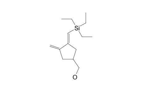 4-HYDROXYMETHYL-1-METHYLENE-2-TRIETHYL-SILYLMETHYLENE-CYCLOPENTANE