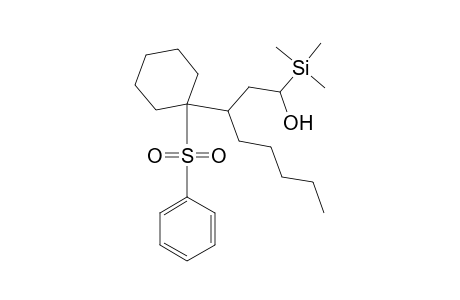 1-Hydroxy-1-(trimethylsilyl)-3-[(1'-phenylsulfonyl)cyclohexyl]octane