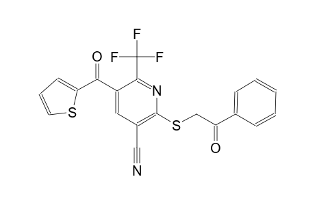 3-pyridinecarbonitrile, 2-[(2-oxo-2-phenylethyl)thio]-5-(2-thienylcarbonyl)-6-(trifluoromethyl)-