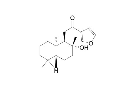 Ethanone, 2-(decahydro-2-hydroxy-2,5,5,8a-tetramethyl-1-naphthalenyl)-1-(3-fura nyl)-, [1R-(1.alpha.,2.beta.,4a.beta.,8a.alpha.)]-