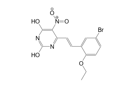 6-[(E)-2-(5-bromo-2-ethoxyphenyl)ethenyl]-5-nitro-2,4-pyrimidinediol