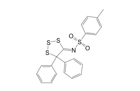 N-(5,5-diphenyl-1,2,3-trithiolan-4-ylidene)-4-methylbenzenesulfonamide
