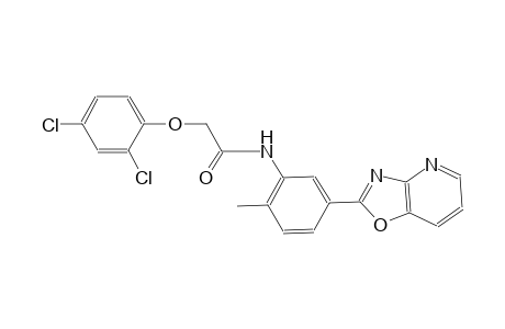 2-(2,4-dichlorophenoxy)-N-(2-methyl-5-[1,3]oxazolo[4,5-b]pyridin-2-ylphenyl)acetamide
