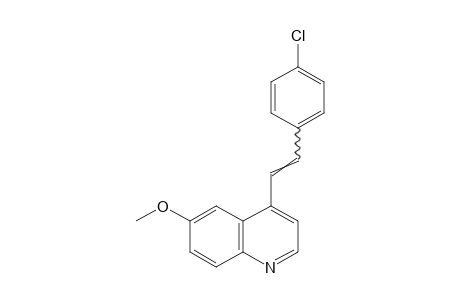 4-(p-CHLOROSTYRYL)-6-METHOXYQUINOLINE