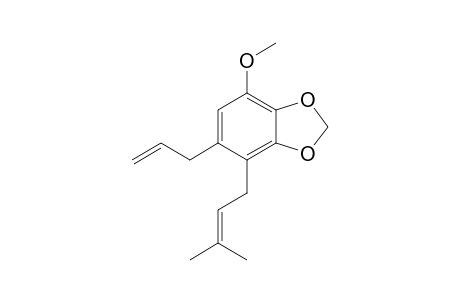 5-Allyl-7-methoxy-4-(3-methylbut-2-enyl)benzo[1,3]dioxole