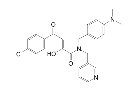 4-(4-Chloro-benzoyl)-5-(4-dimethylamino-phenyl)-3-hydroxy-1-pyridin-3-ylmethyl-1,5-dihydro-pyrrol-2-one