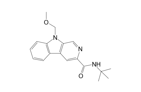 N"-tert-Butyl-9-methoxymethyl-.beta.-carboline-3-carboxamide