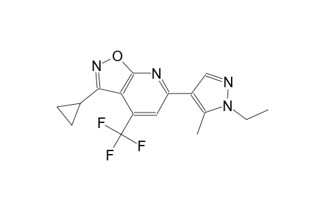isoxazolo[5,4-b]pyridine, 3-cyclopropyl-6-(1-ethyl-5-methyl-1H-pyrazol-4-yl)-4-(trifluoromethyl)-