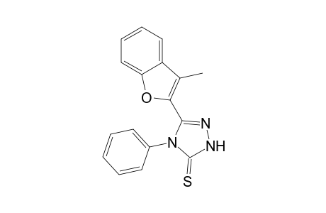 5-(3-Methylbenzofuran-2-yl)-4-phenyl-2,4-dihydro-3H-1,2,4-triazole-3-thione