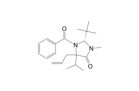 4-Imidazolidinone, 1-benzoyl-2-(1,1-dimethylethyl)-3-methyl-5-(1-methylethyl)-5-(2-propenyl)-, (2R-cis)-