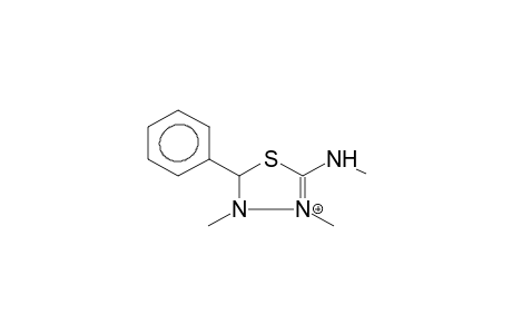 2-METHYLIMINO-3,4-DIMETHYL-5-PHENYL-1,3,4-THIADIAZOLINE, PROTONATED