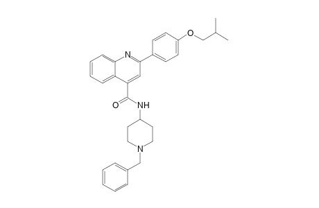 N4-(1-Benzyl-4-piperidyl)-2-(4-isobutoxyphenyl)-4-quinolinecarboxamide