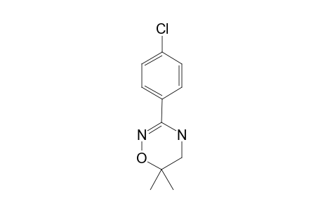 6,6-DIMETHYL-3-(4-CHLORO-PHENYL)-4,5-DIHYDRO-6H-1,2,4-OXADIAZOLE