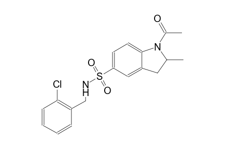 1-acetyl-N-(2-chlorobenzyl)-2-methyl-5-indolinesulfonamide