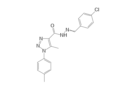 N'-(4-chlorobenzylidene)-5-methyl-1-p-tolyl-1H-1,2,3-triazole-4-carbohydrazide