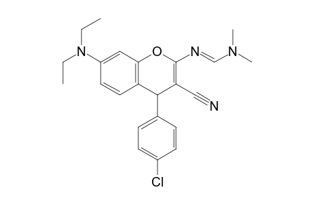 2-Dimethylaminomethyleneamino-4-(4-Chlorophenyl)-7-(diethylamino)-4H-chromene-3-carbonitrile