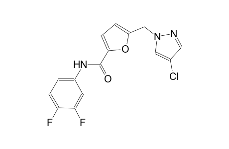 5-[(4-chloro-1H-pyrazol-1-yl)methyl]-N-(3,4-difluorophenyl)-2-furamide