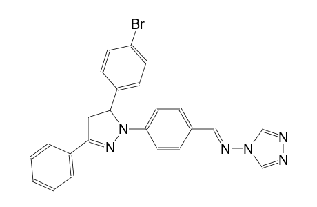 N-((E)-{4-[5-(4-bromophenyl)-3-phenyl-4,5-dihydro-1H-pyrazol-1-yl]phenyl}methylidene)-4H-1,2,4-triazol-4-amine