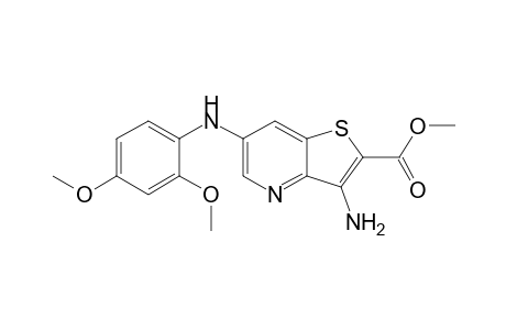 methyl 3-amino-6-(2,4-dimethoxyphenylamino)thieno[3,2-b]pyridine-2-carboxylate
