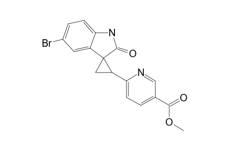 (+/-)-1,3-L-((5-CARBOMETHOXY)-2-PYRIDYL)-SPIRO-[CYCLOPROPANE-1,3'-(5-BROMO)-[3H]-INDOLE]-2'-(1'H)-ONE