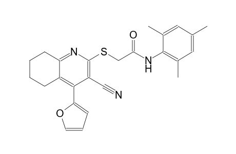 acetamide, 2-[[3-cyano-4-(2-furanyl)-5,6,7,8-tetrahydro-2-quinolinyl]thio]-N-(2,4,6-trimethylphenyl)-