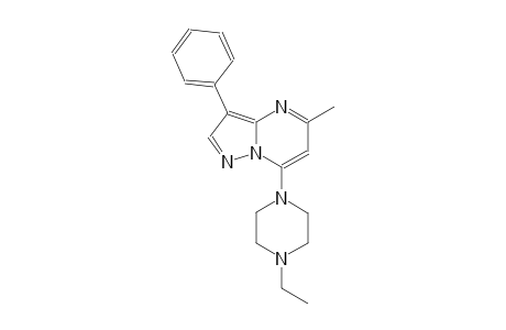 7-(4-ethyl-1-piperazinyl)-5-methyl-3-phenylpyrazolo[1,5-a]pyrimidine