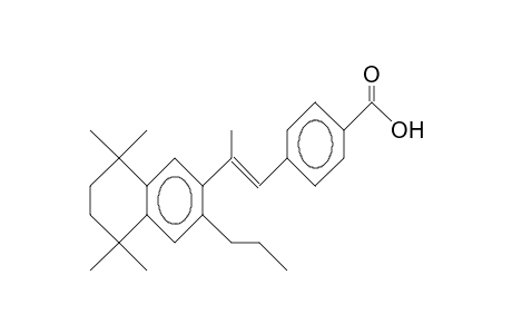 1-(4-Carboxy-phenyl)-trans-2-(1,1,4,4-tetramethyl-6-propyl-7-tetralinyl)-propene