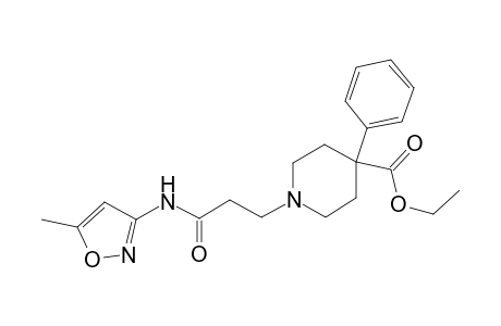 1-[2-(5-Methyl-isoxazol-3-ylcarbamoyl)-ethyl]-4-phenyl-piperidine-4-carboxylic acid ethyl ester