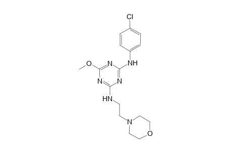 N-(4-Chloro-phenyl)-6-methoxy-N'-(2-morpholin-4-yl-ethyl)-[1,3,5]triazine-2,4-diamine