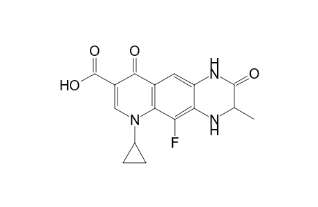 6-Cyclopropyl-5-fluoro-3-methyl-2,9-dioxo-1,2,3,4,6,9-hexahydro-pyrido[2,3-g]quinoxaline-8-carboxylic acid