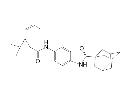 Tricyclo[3.3.1.1(3,7)]decane-1-carboxamide, N-[4-[[[2,2-dimethyl-3-(2-methyl-1-propenyl)cyclopropyl]carbonyl]amino]phenyl]-