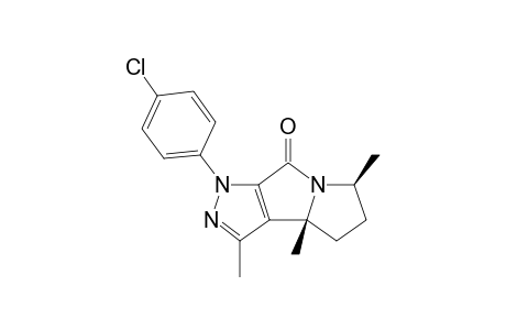 1-(4-Chlorophenyl)-3,3b,6-trimethyl-3b,4,5,6-tetrahydro-1H-pyrazolo[4,3-a]pyrrolizin-8-one