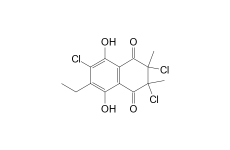 2,3,7-Trichloro-6-ethyl-5,8-dihydroxy-2,3-dimethyl-1,2,3,4-tetrahydronaphthalene-1,4-dione