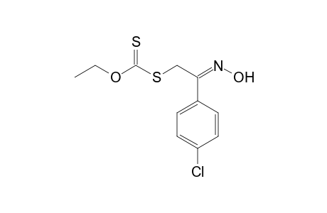 [[(2E)-2-(4-chlorophenyl)-2-hydroximino-ethyl]thio]methanethioic acid O-ethyl ester