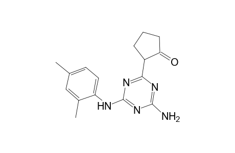 2-[4-amino-6-(2,4-dimethylanilino)-1,3,5-triazin-2-yl]cyclopentanone