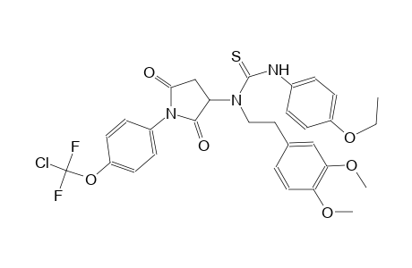 N-(1-{4-[chloro(difluoro)methoxy]phenyl}-2,5-dioxo-3-pyrrolidinyl)-N-[2-(3,4-dimethoxyphenyl)ethyl]-N'-(4-ethoxyphenyl)thiourea