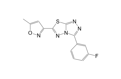 [1,2,4]triazolo[3,4-b][1,3,4]thiadiazole, 3-(3-fluorophenyl)-6-(5-methyl-3-isoxazolyl)-