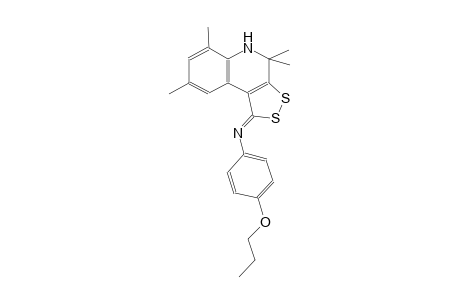 4-Propoxy-N-[(1Z)-4,4,6,8-tetramethyl-4,5-dihydro-1H-[1,2]dithiolo[3,4-c]quinolin-1-ylidene]aniline