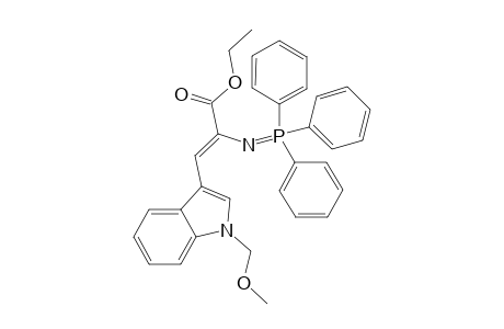 (Z)-3-[1-(methoxymethyl)-3-indolyl]-2-(triphenylphosphoranylideneamino)-2-propenoic acid ethyl ester