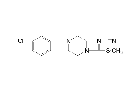 4-(m-CHLOROPHENYL)-N-CYANOTHIO-1-PIPERAZINECARBIMIDIC ACID, METHYL ESTER