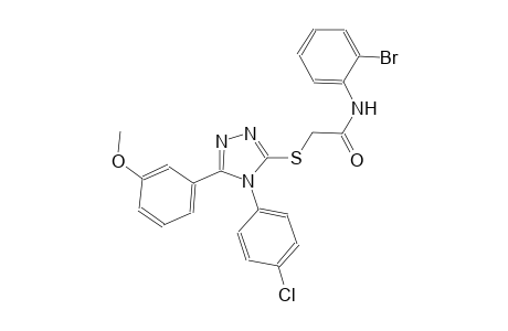 N-(2-bromophenyl)-2-{[4-(4-chlorophenyl)-5-(3-methoxyphenyl)-4H-1,2,4-triazol-3-yl]sulfanyl}acetamide